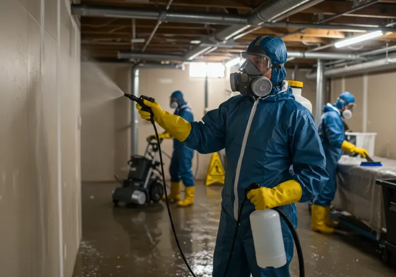 Basement Sanitization and Antimicrobial Treatment process in Marietta-Alderwood, WA